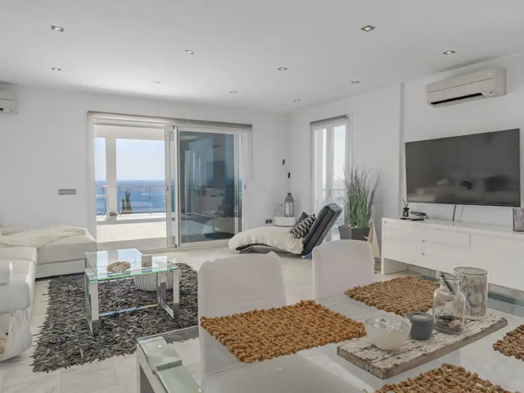 Wohnzimmer von Dachboden zum Verkauf in Llucmajor mit Klimaanlage, Terrasse und Schwimmbad