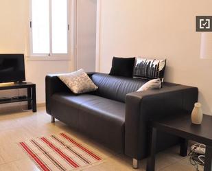 Sala d'estar de Pis de lloguer en  Barcelona Capital amb Aire condicionat, Calefacció i Moblat