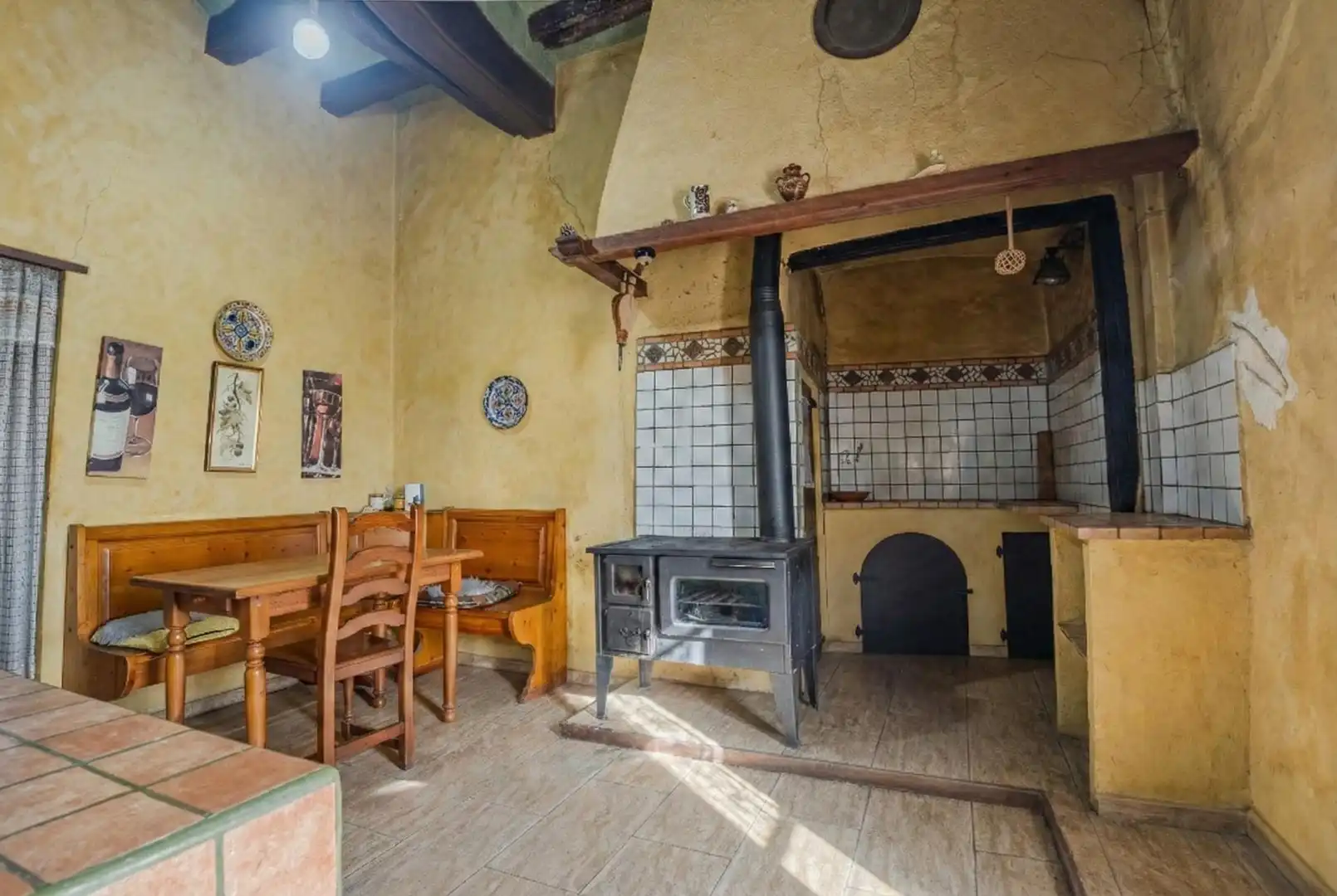 Cocina de Finca rústica en venta en Forès con Calefacción, Terraza y Balcón