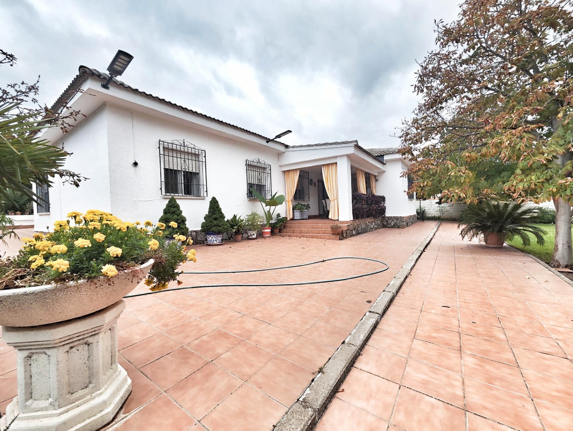 Vista exterior de Casa o xalet en venda en Puertollano amb Aire condicionat, Calefacció i Jardí privat