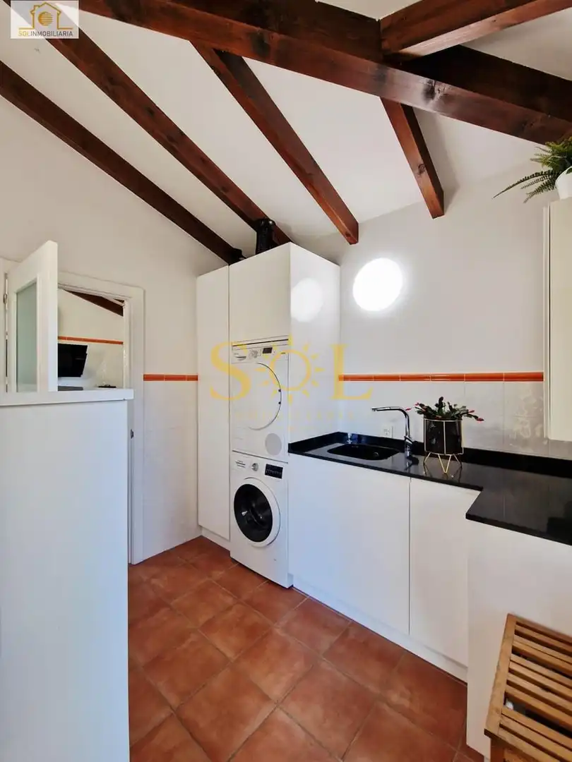 Cocina de Casa o chalet en venta en Villaquilambre con Calefacción, Jardín privado y Parquet