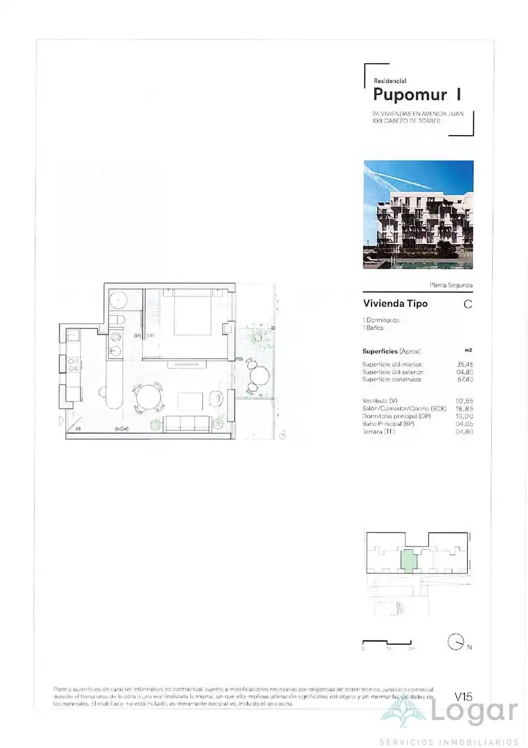 Flat for sale in Murcia  with Air Conditioner, Heating and Terrace