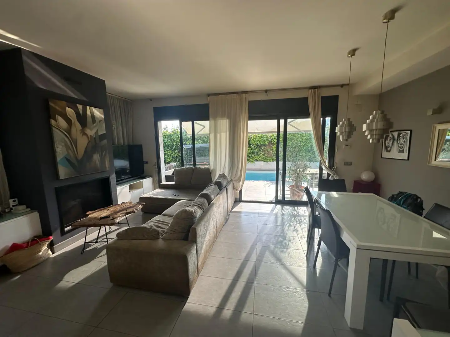 Sala de estar de Casa o chalet en venta en Pineda de Mar con Jardín privado, Terraza y Balcón