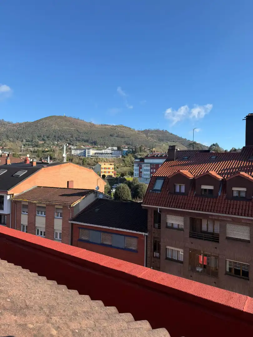 Vista exterior de Dúplex en venda en Oviedo  amb Calefacció, Parquet i Moblat