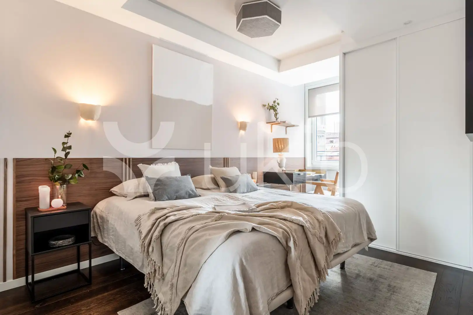 Bedroom of Apartments for rent in Madrid  with Air Conditioner, Heating and Furnished
