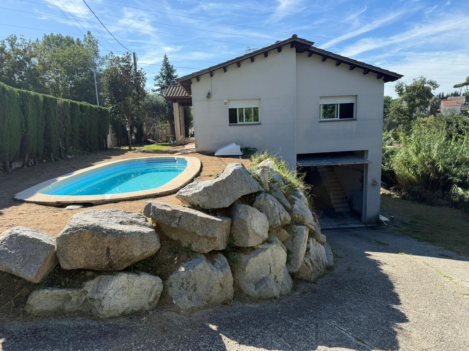 Exterior view of House or chalet for sale in Riells i Viabrea  with Heating, Private garden and Storage room