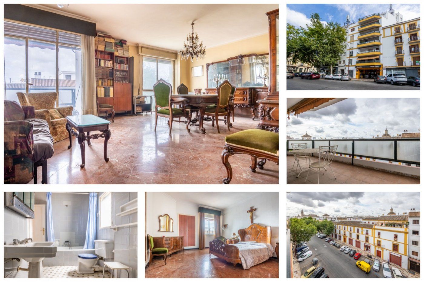 Vista exterior de Piso en venta en  Sevilla Capital con Terraza