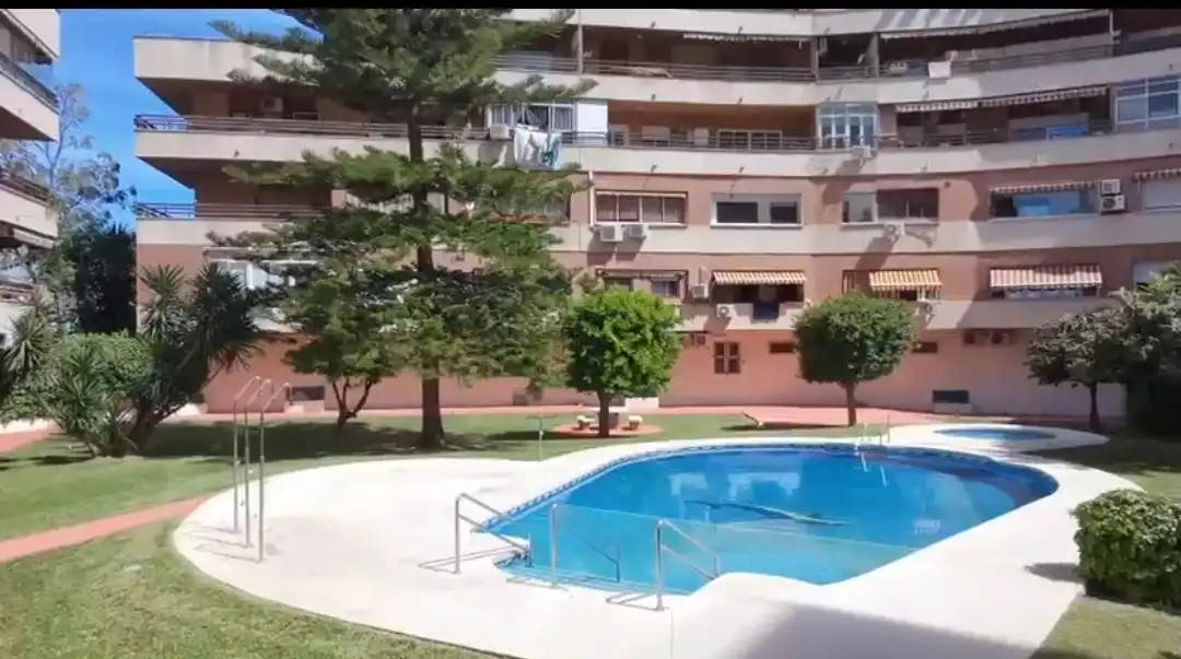 Swimming pool of Flat for sale in Málaga  with Air Conditioner, Furnished and Community pool