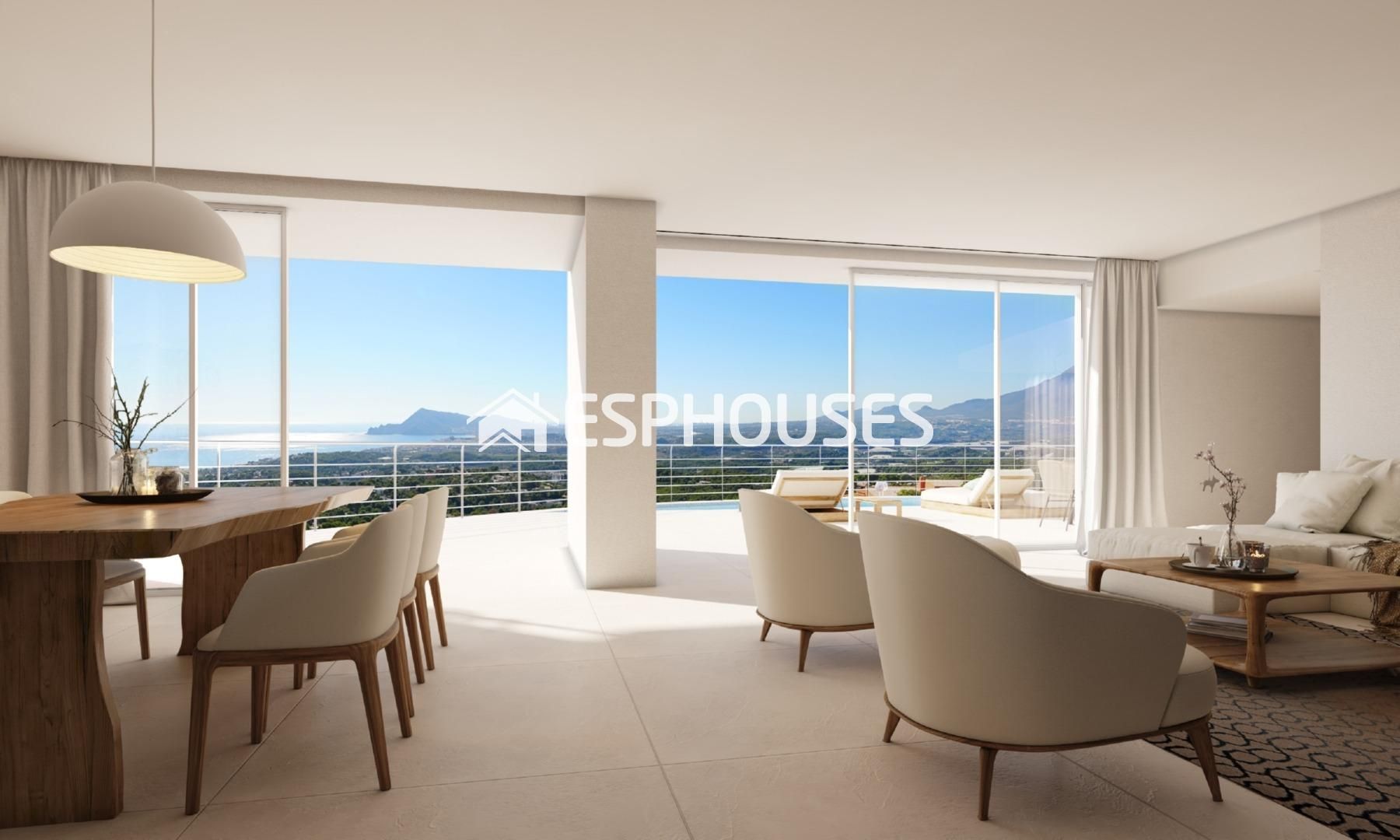Terraza de Casa o chalet en venta en Altea con Piscina