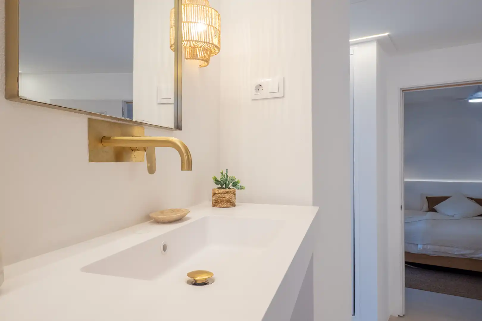Baño de Dúplex de alquiler en Mogán con Aire acondicionado, Terraza y Amueblado