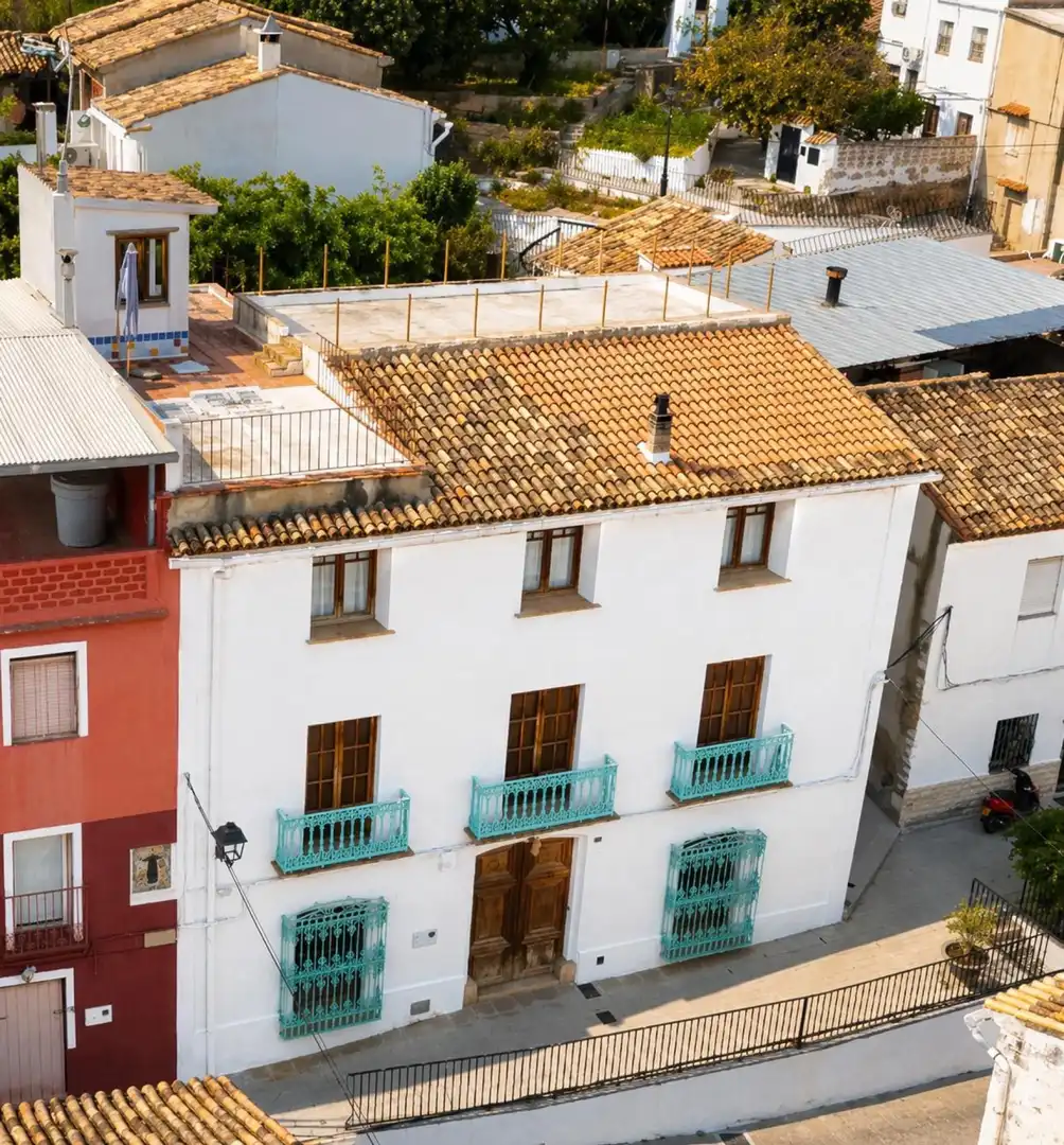 Vista exterior de Casa adosada en venda en Palma de Gandia amb Aire condicionat, Calefacció i Terrassa