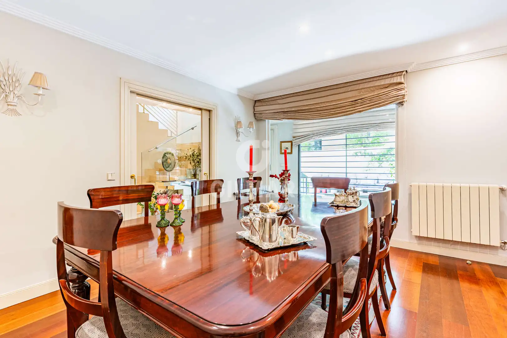 Dining room of Detached homes for sale in Madrid  with Heating, Private garden and Swimming Pool