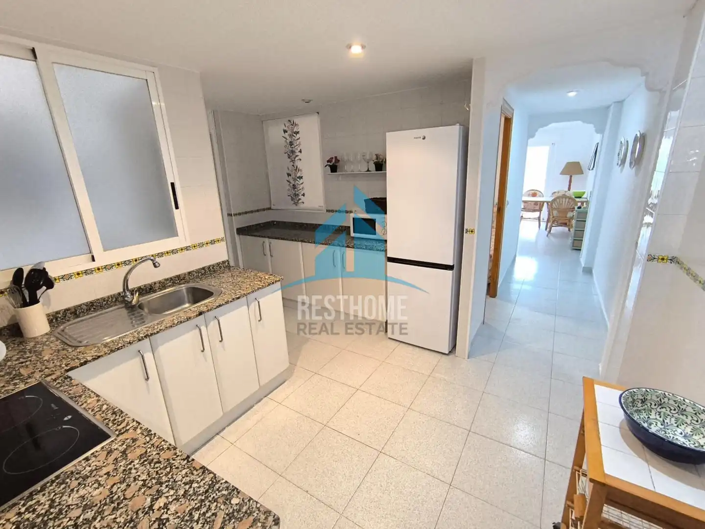 Kitchen of Flat for sale in Cullera  with Heating, Terrace and Furnished