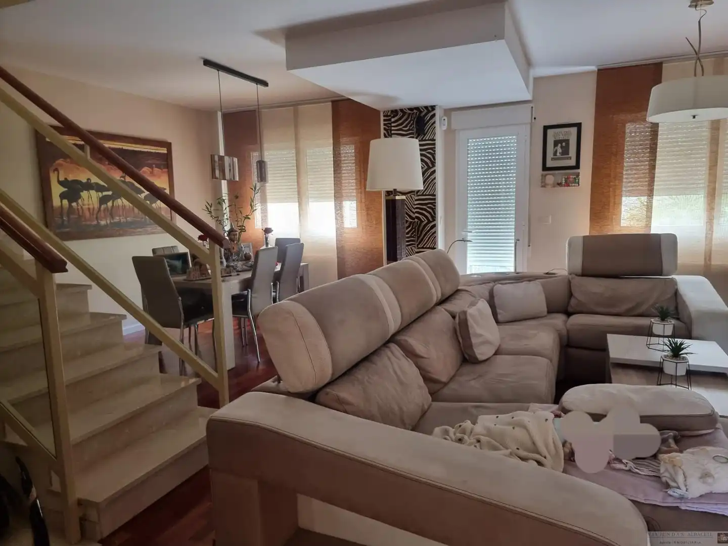 Living room of Houses for sale in Albacete  with Air Conditioner, Heating and Parquet flooring