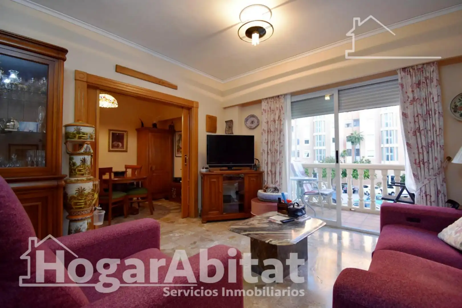Living room of Flat for sale in Dénia  with Air Conditioner, Heating and Terrace