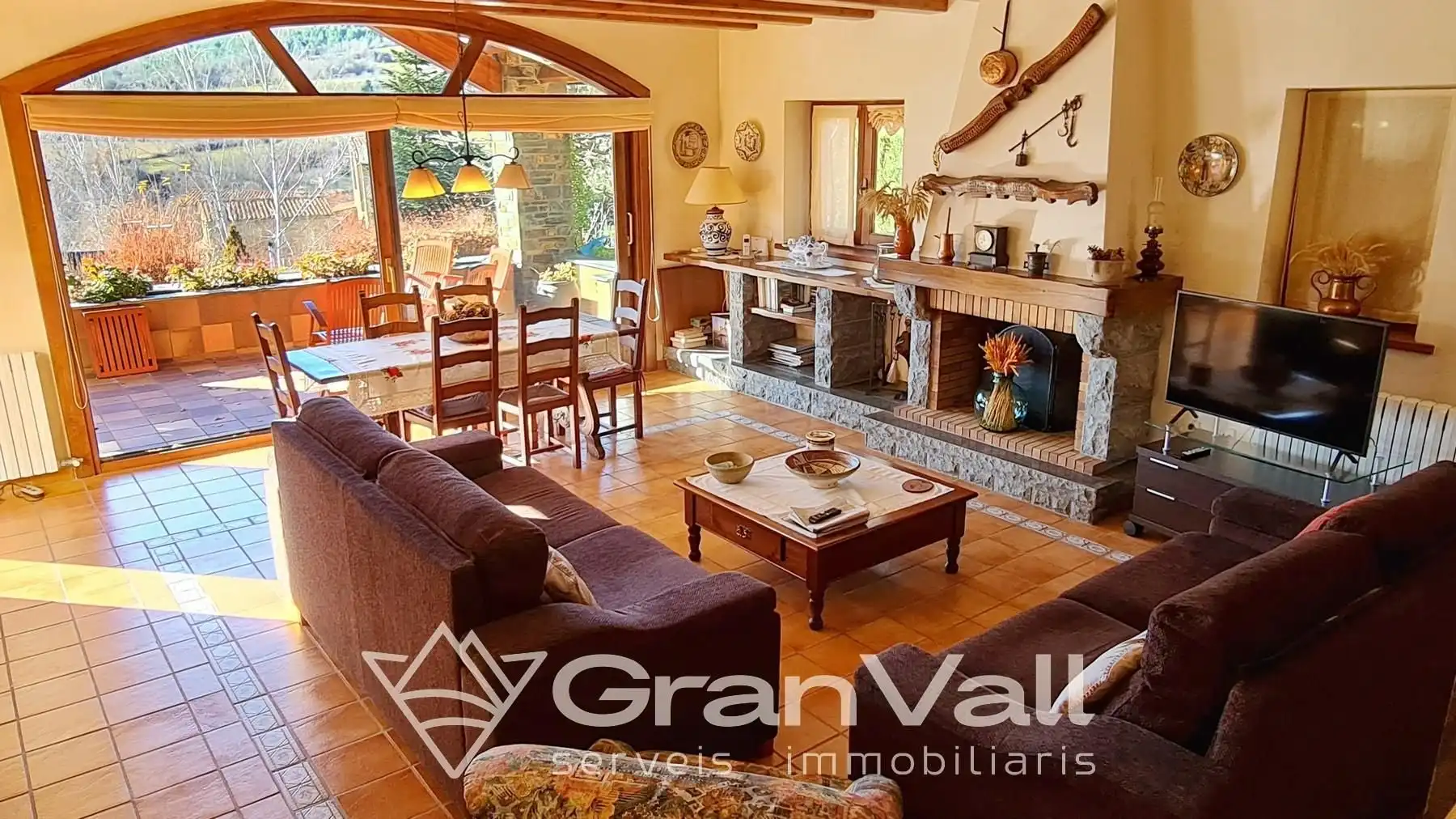 Sala de estar de Casa o chalet en venta en Prullans con Calefacción, Jardín privado y Parquet
