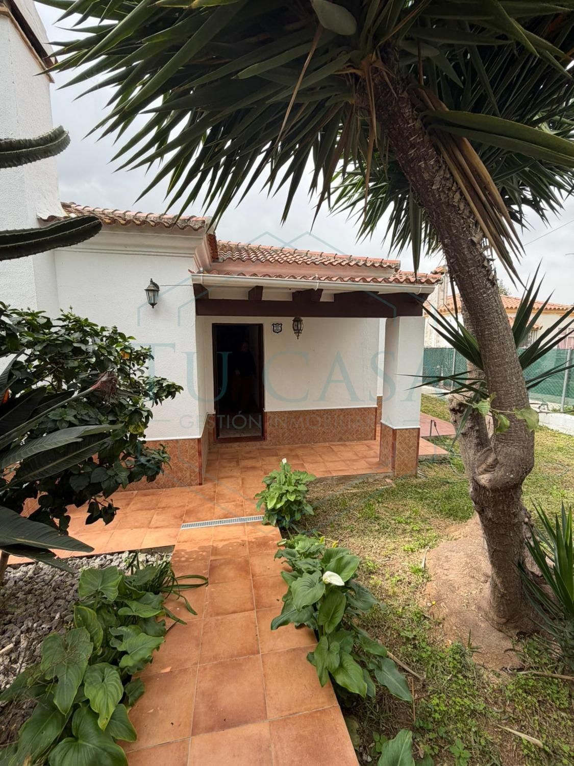 Vista exterior de Casa o chalet en venta en Chiclana de la Frontera con Jardín privado, Terraza y Piscina