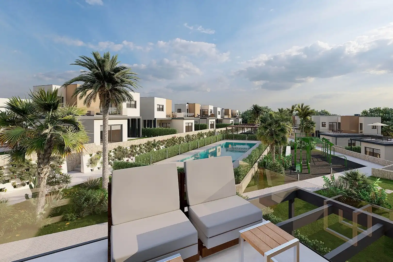 Terrassa de Casa o xalet en venda en Murcia amb Aire condicionat, Jardí privat i Terrassa