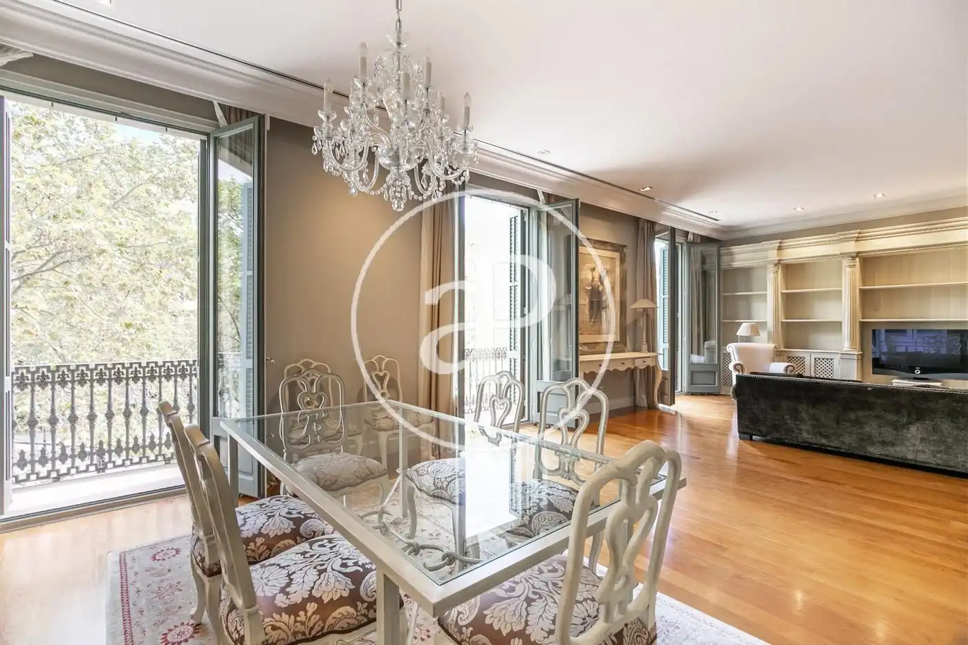 Esszimmer von Wohnung zum Verkauf in Barcelona mit Klimaanlage, Heizung und Balkon