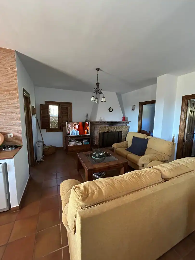 Sala d'estar de Finca rústica en venda en Macharaviaya amb Terrassa, Traster i Piscina