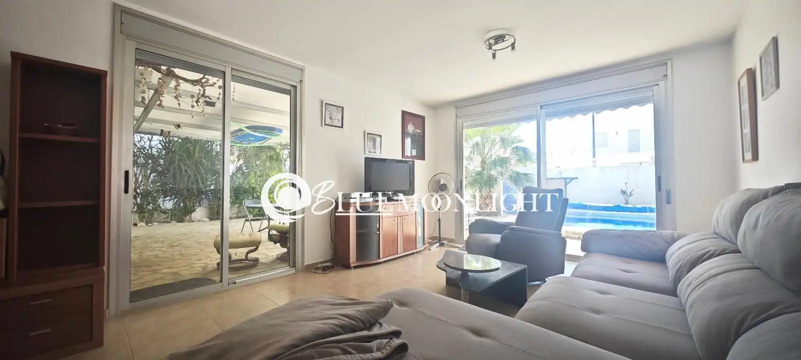 Wohnzimmer von Haus oder Chalet zum Verkauf in Peñíscola / Peníscola mit Klimaanlage, Heizung und Privatgarten