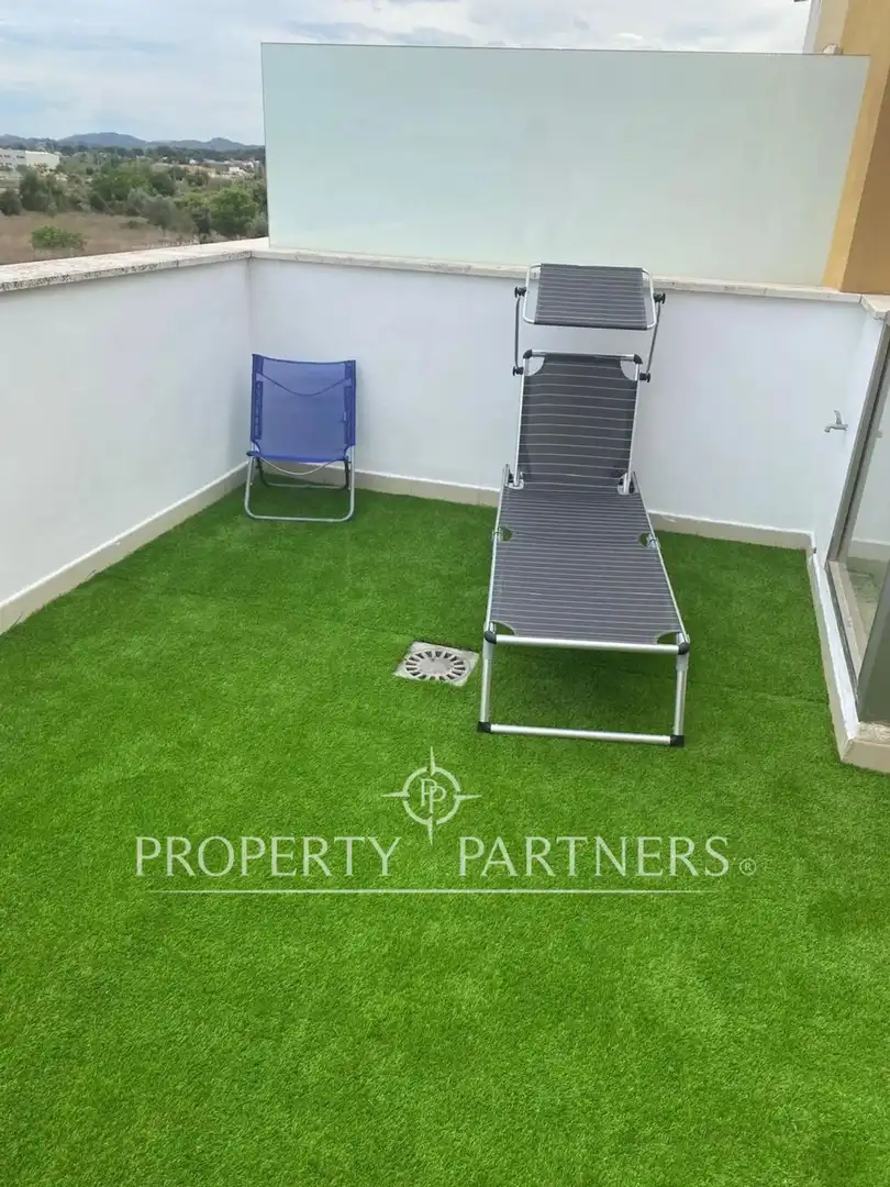 Terraza de Casa adosada en venta en La Pobla de Vallbona con Aire acondicionado, Calefacción y Terraza