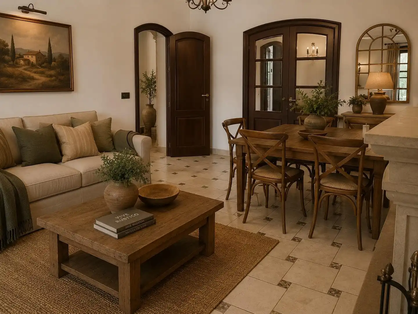 Sala de estar de Casa o chalet en venta en Chipiona con Aire acondicionado, Calefacción y Jardín privado