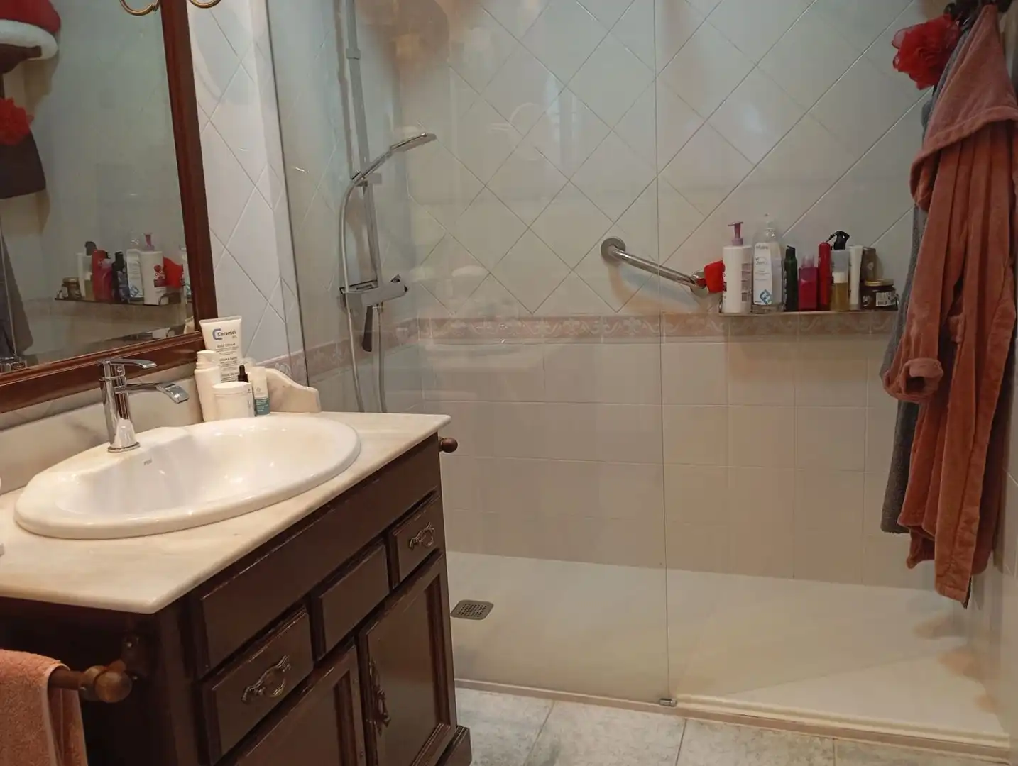 Badezimmer von Haus oder Chalet zum Verkauf in Valdepeñas mit Klimaanlage, Heizung und Terrasse