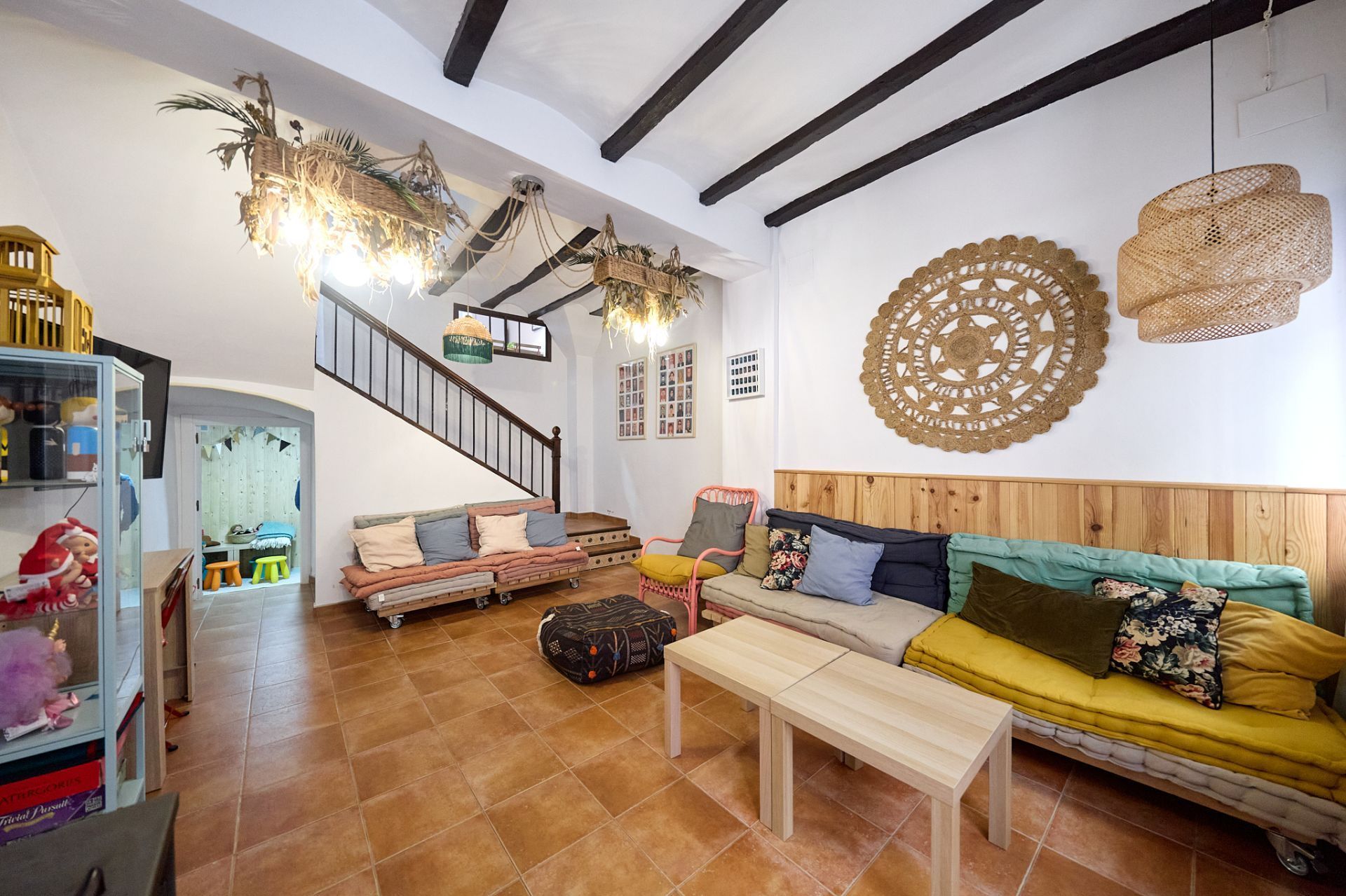 Sala d'estar de Finca rústica en venda en Onil amb Aire condicionat, Calefacció i Terrassa