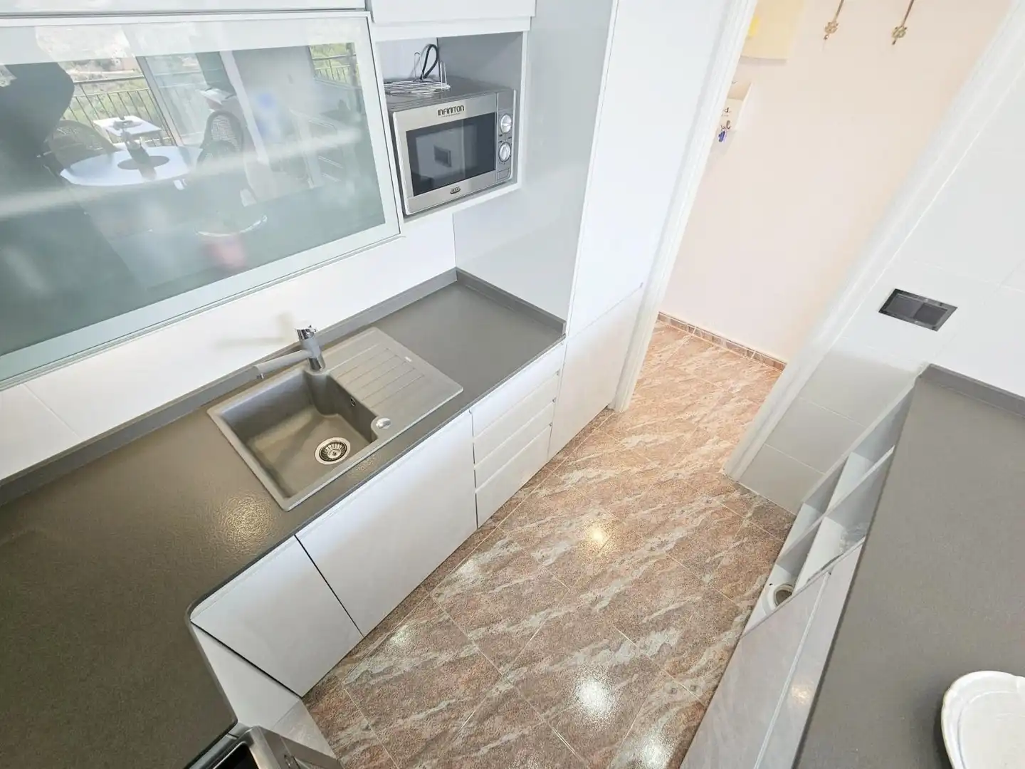Cocina de Apartamento en venta en Polop con Piscina comunitaria
