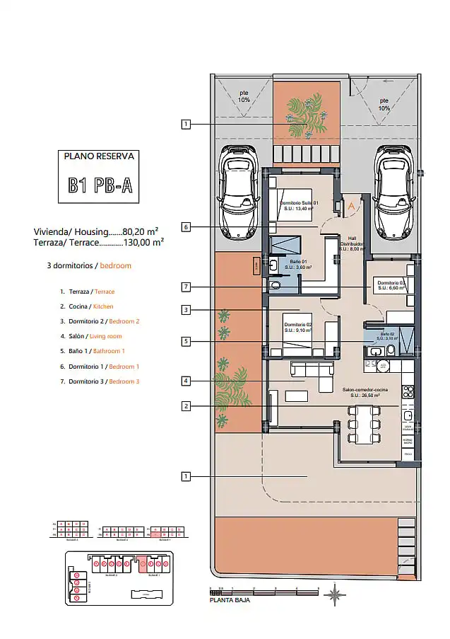 Mini appartamento con terrazza in vendita a Las Lomas de Rame - Bahía Bella, imagen 19
