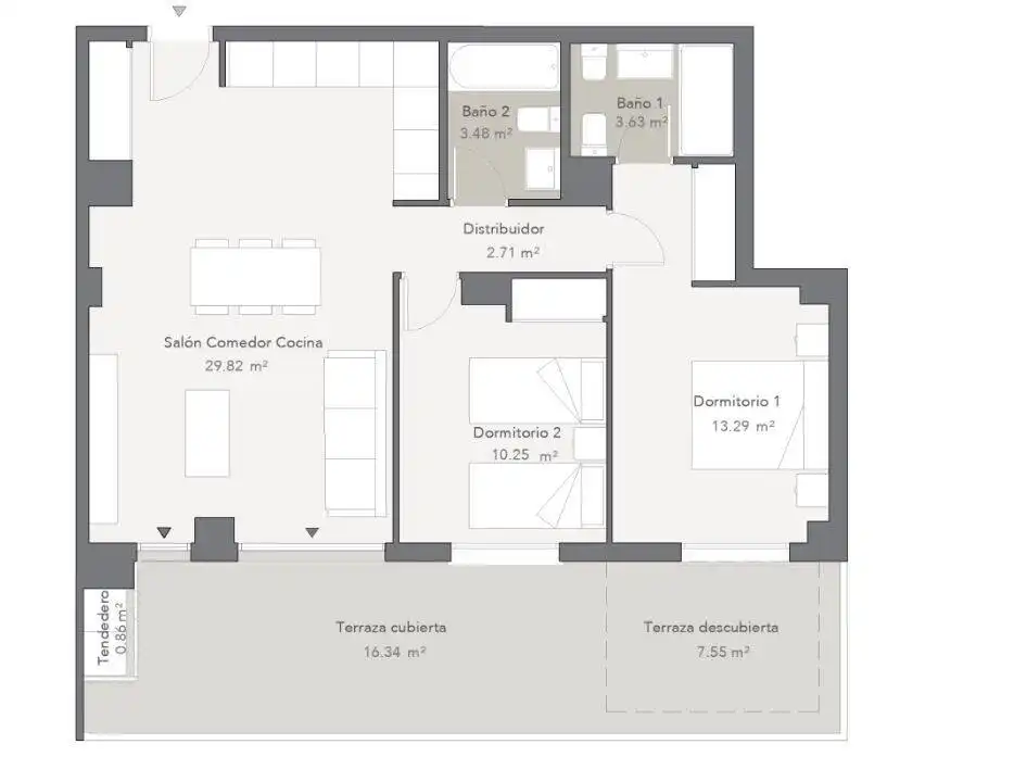 Apartamento en venta en Málaga con Aire acondicionado, Terraza y Trastero