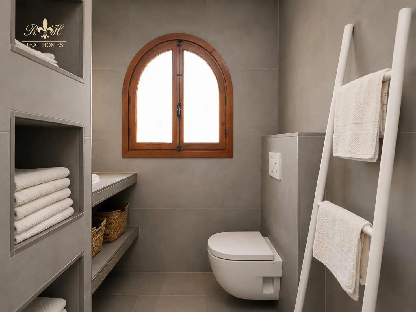 Badezimmer von Einfamilien-Reihenhaus zum Verkauf in L'Alfàs del Pi mit Klimaanlage, Terrasse und Abstellraum