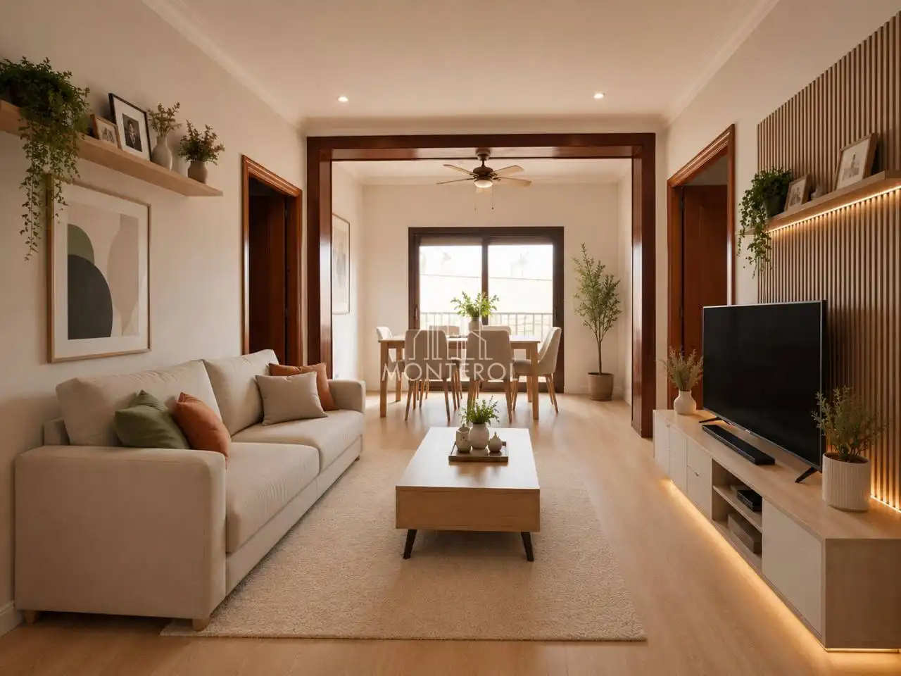 Living room of Flat for sale in Barcelona  with Balcony