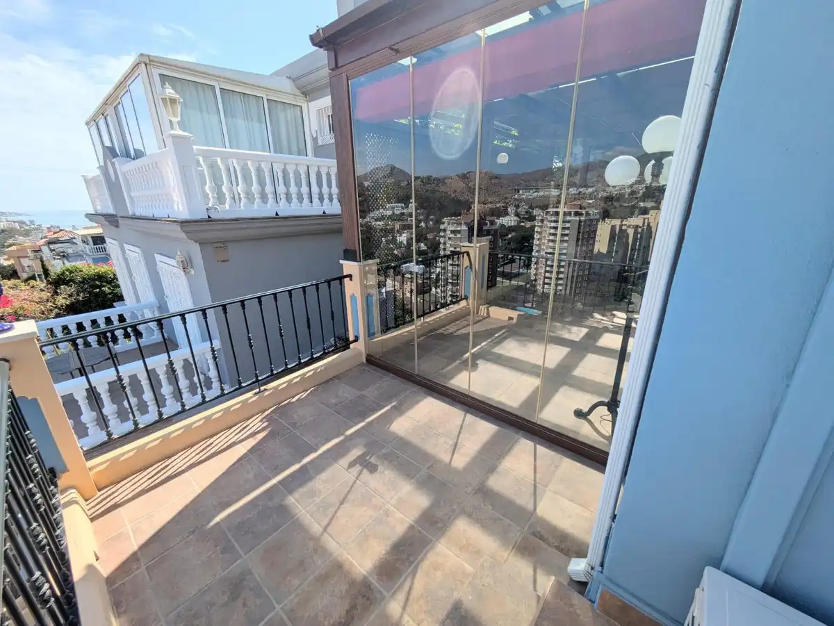 Balcony of Houses for sale in Málaga  with Heating