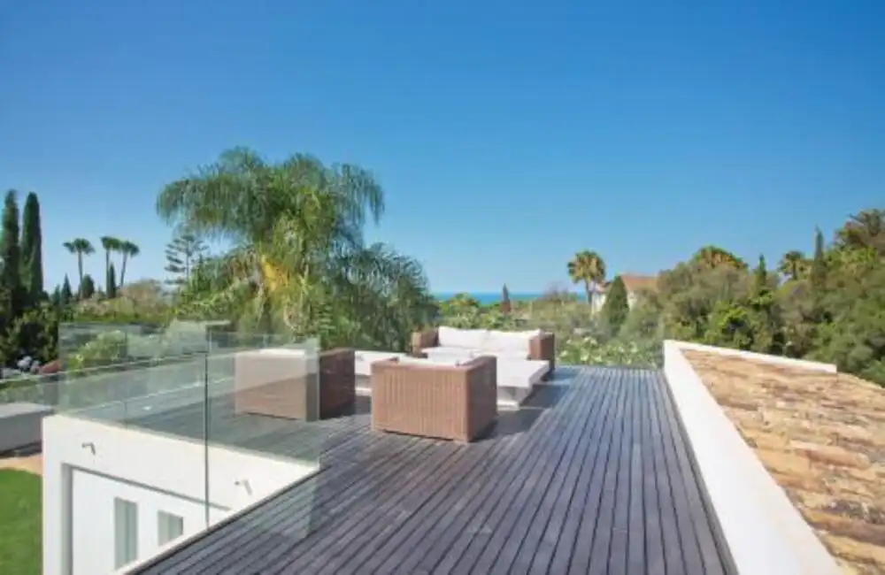 Terrassa de Casa o xalet de lloguer en Marbella amb Aire condicionat, Jardí privat i Terrassa