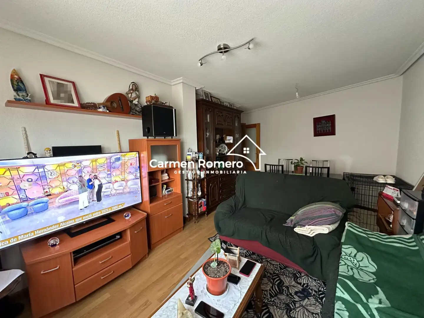 Living room of Flat for sale in Villares de la Reina  with Heating, Furnished and Balcony