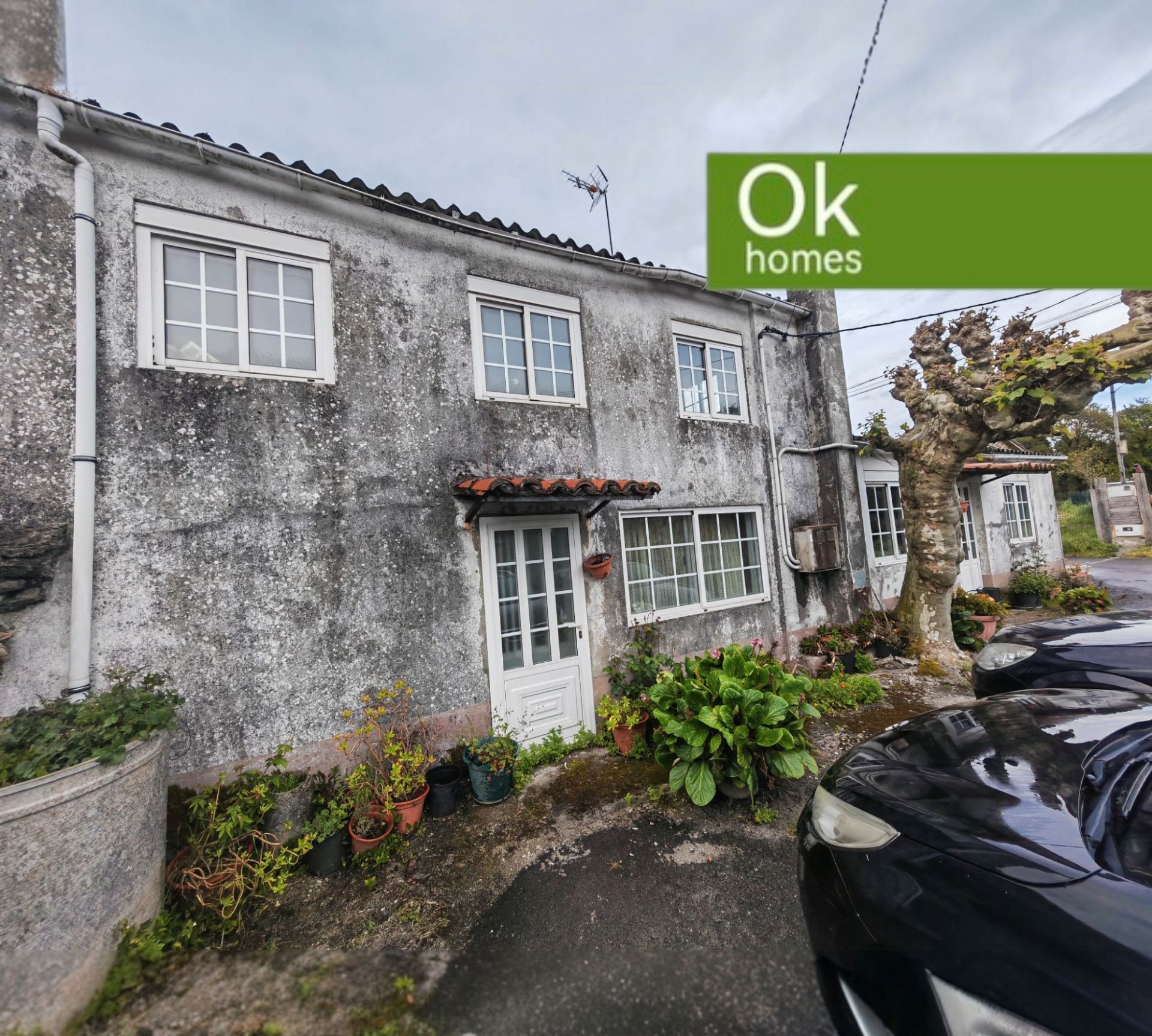 Exterior view of Single-family semi-detached for sale in Curtis  with Private garden, Swimming Pool and Furnished