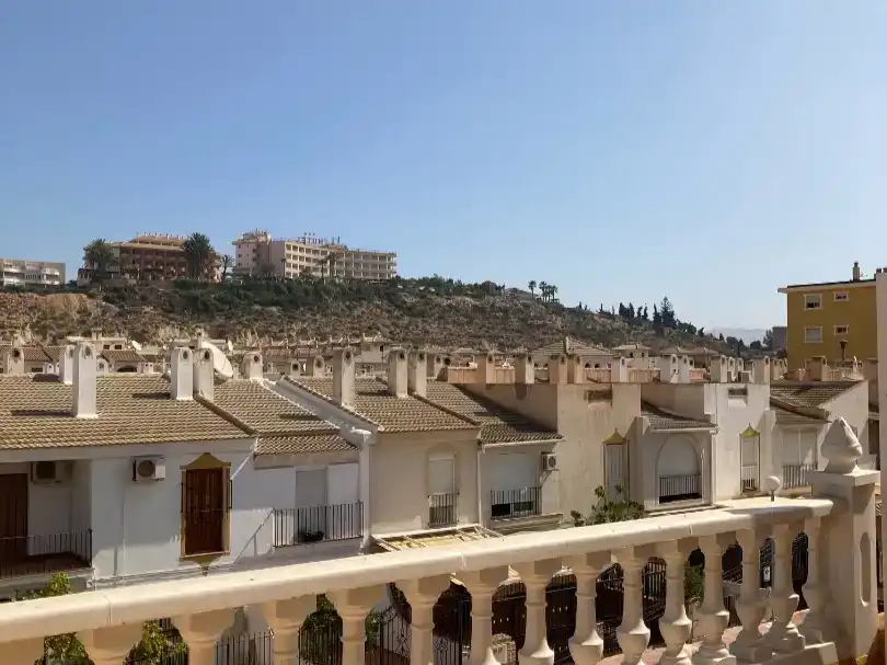 Vista exterior de Casa adosada en venda en Mazarrón amb Moblat i Balcó