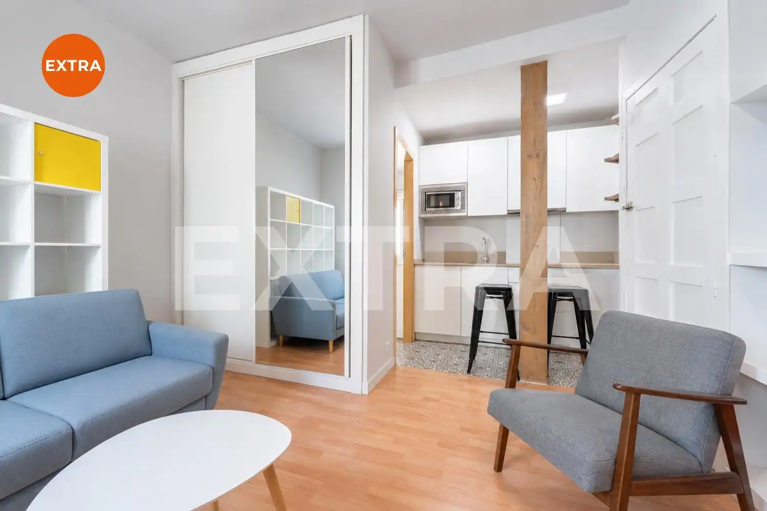 Sala d'estar de Apartament en venda en Madrid amb Aire condicionat i Calefacció