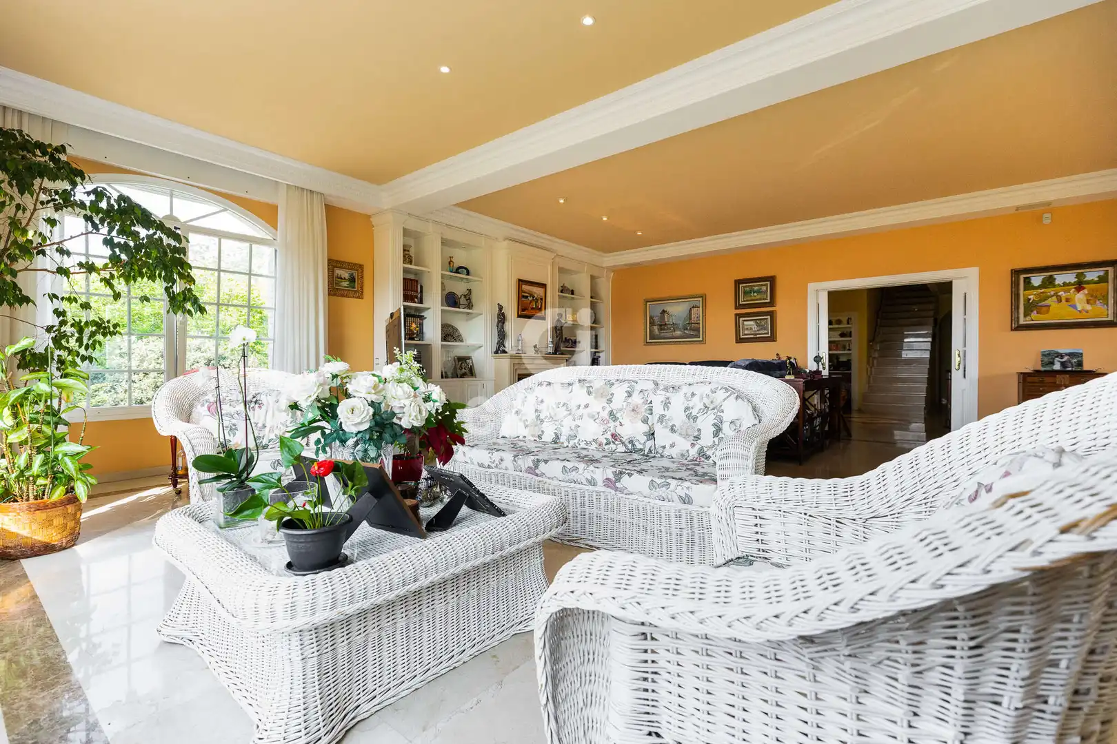 Living room of Houses for sale in Collado Villalba  with Heating, Private garden and Swimming Pool