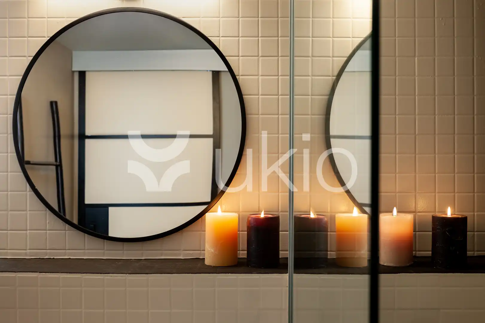Baño de Apartamento de alquiler en Barcelona con Aire acondicionado, Calefacción y Amueblado