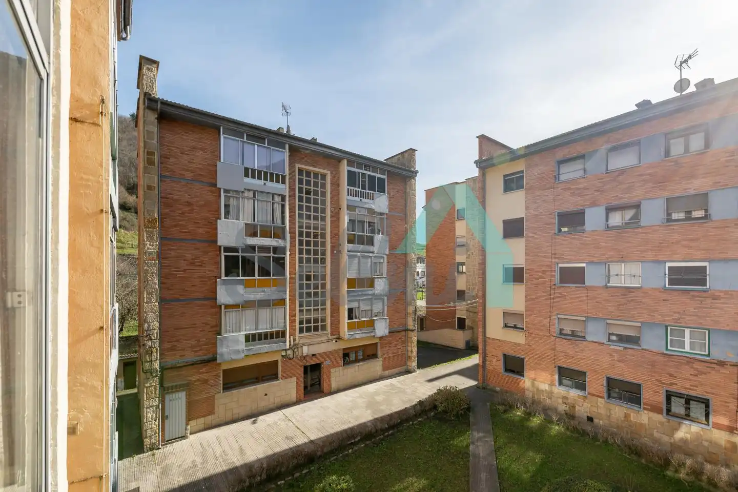 Exterior view of Flat for sale in Aller  with Terrace