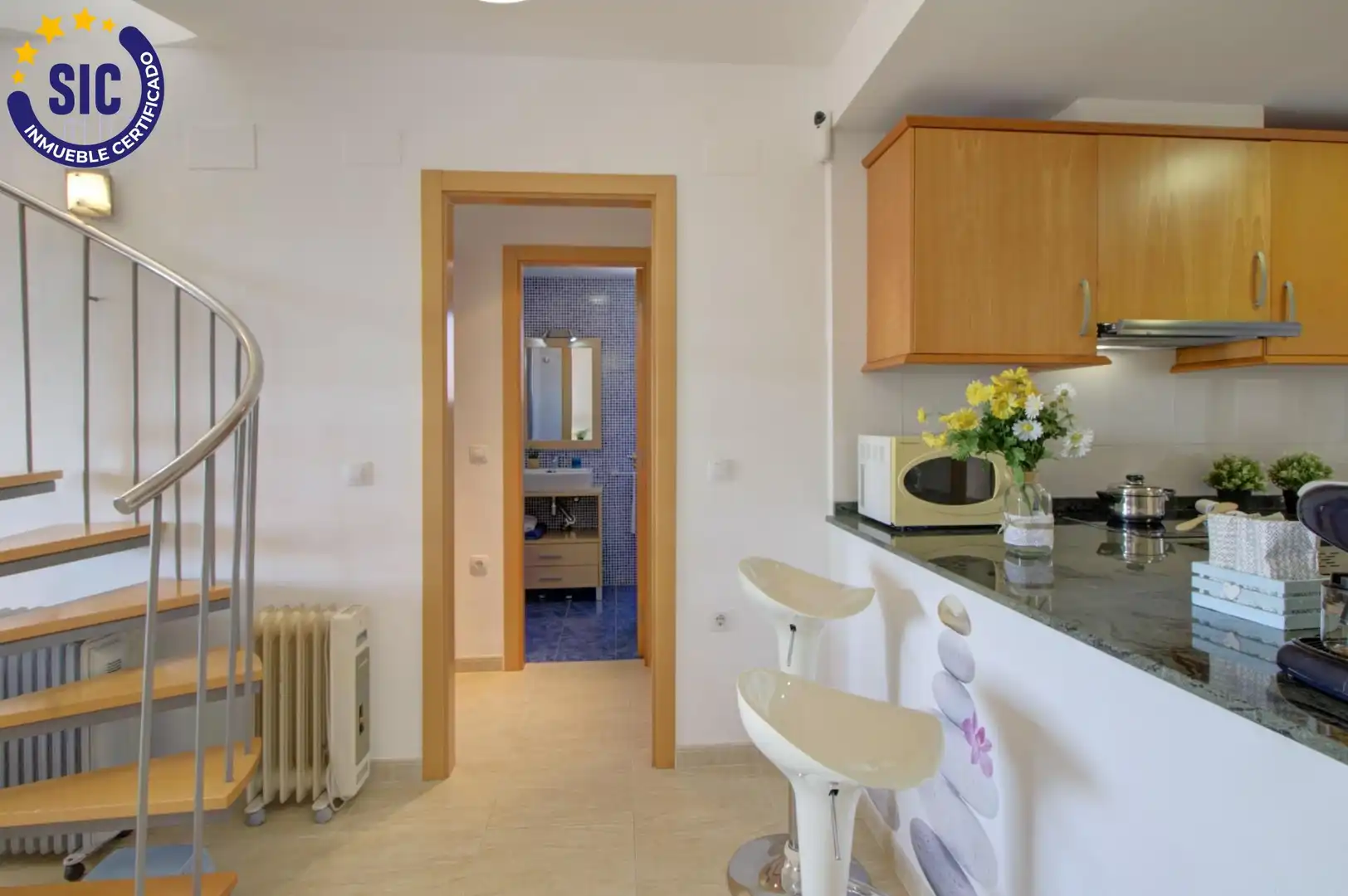 Küche von Maisonette zum Verkauf in Nules mit Klimaanlage, Privatgarten und Terrasse