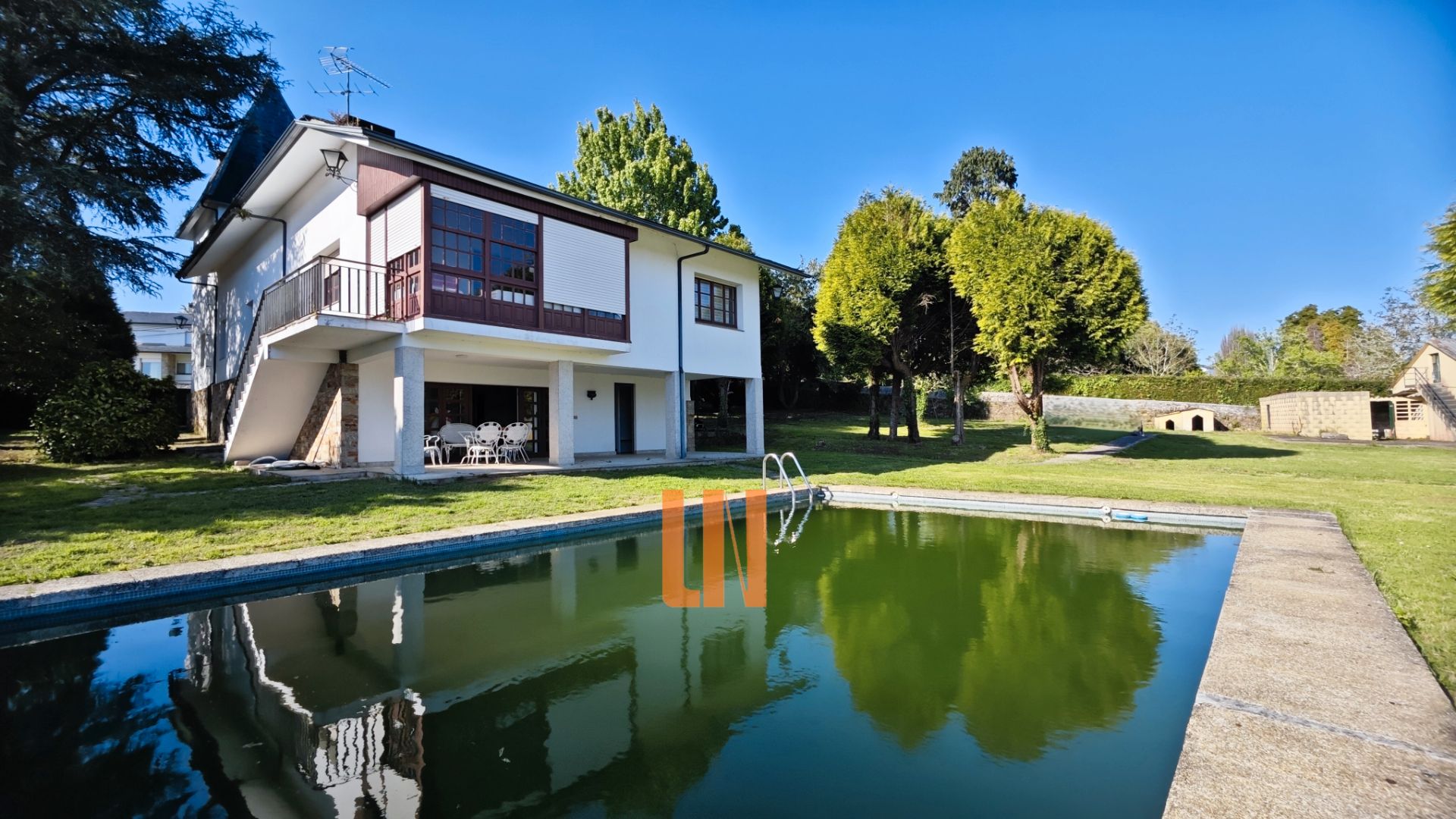 Exterior view of House or chalet for sale in Oleiros  with Heating, Private garden and Parquet flooring