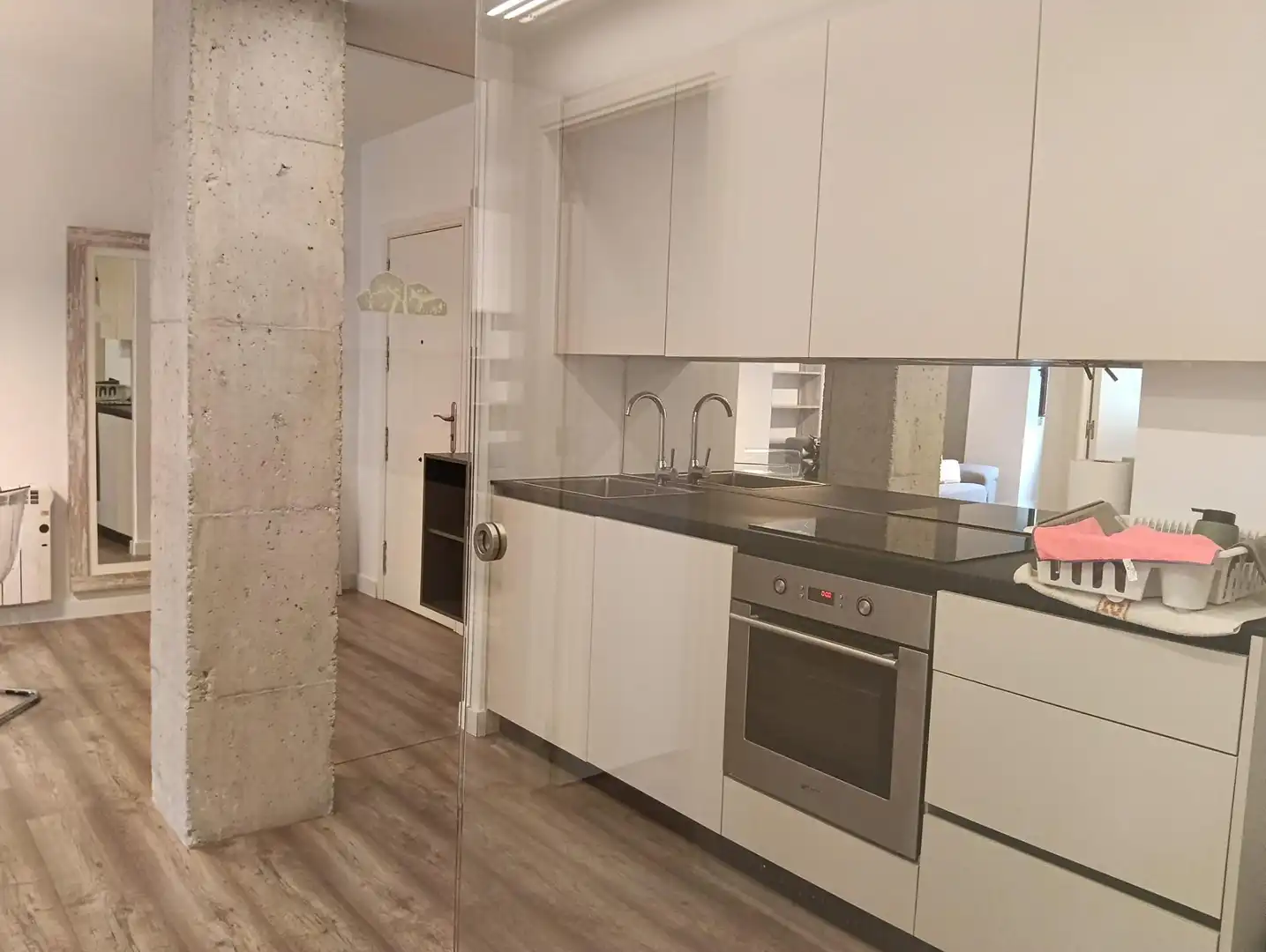Kitchen of Flat for rent in  Murcia Capital  with Air Conditioner and Furnished