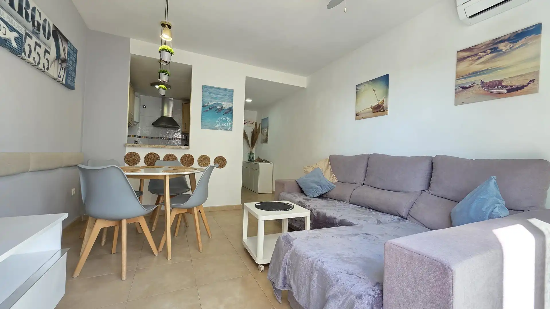 Living room of Flat for sale in Gandia  with Air Conditioner and Balcony