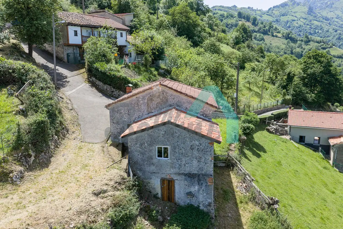 Vista exterior de Casa o chalet en venta en Laviana con Jardín privado, Parquet y Terraza