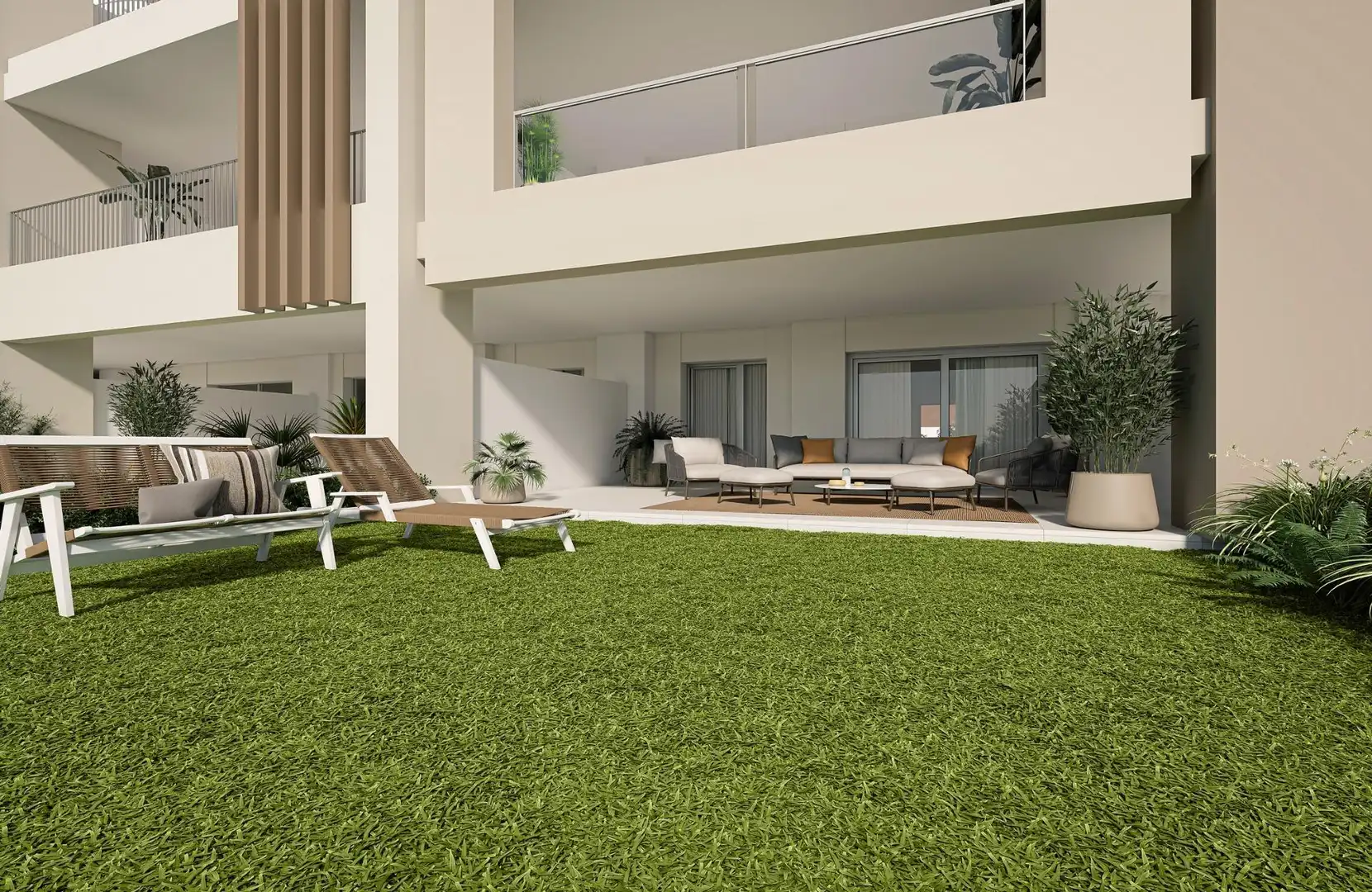 Terrasse von Dachboden zum Verkauf in Manilva mit Klimaanlage, Terrasse und Abstellraum