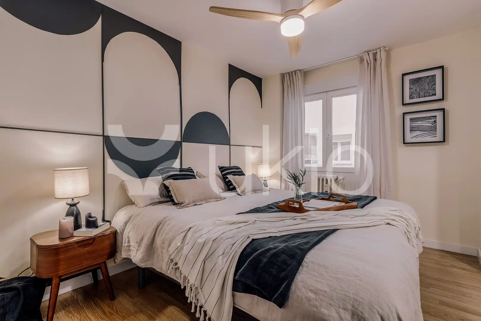 Habitación de Apartamento de alquiler en Madrid con Aire acondicionado, Calefacción y Amueblado